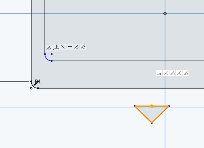 Sometimes I would get a magic guideline to link parallel measurements while drawing - other times it would not appear at all.